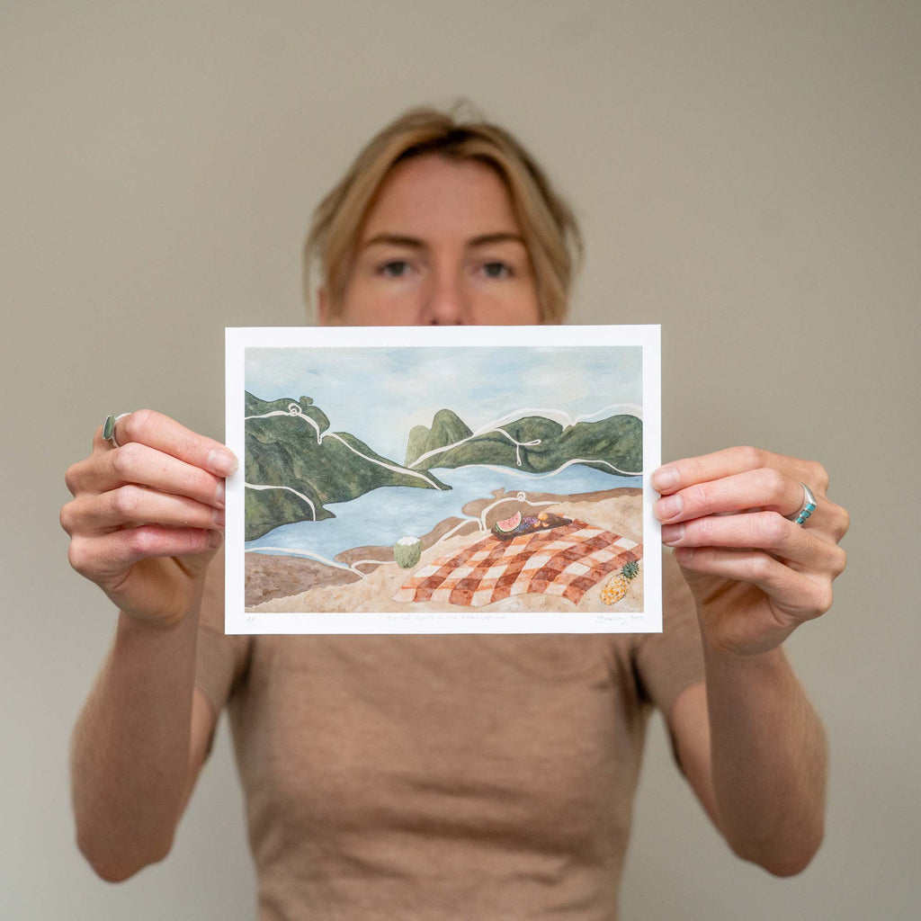 Artist Proof Print / Tropical Picnic in the Mountains