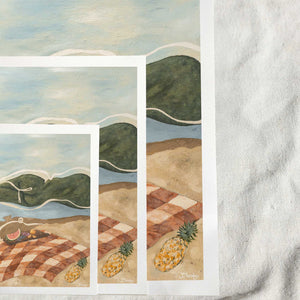 Tropical Picnic in the Mountains / Fine Art Print