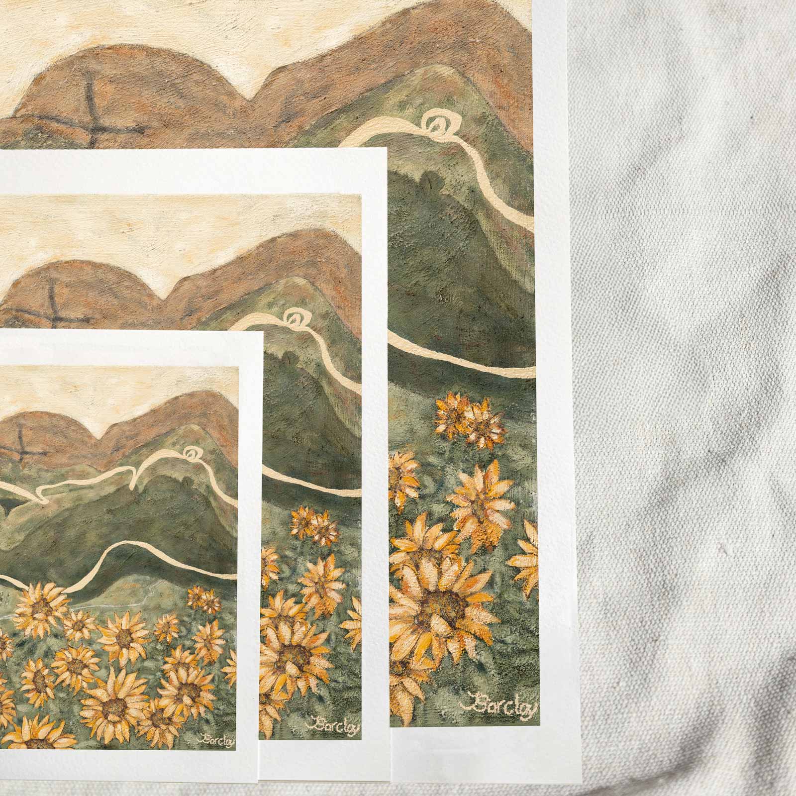 Sunflower Ladies / Fine Art Print