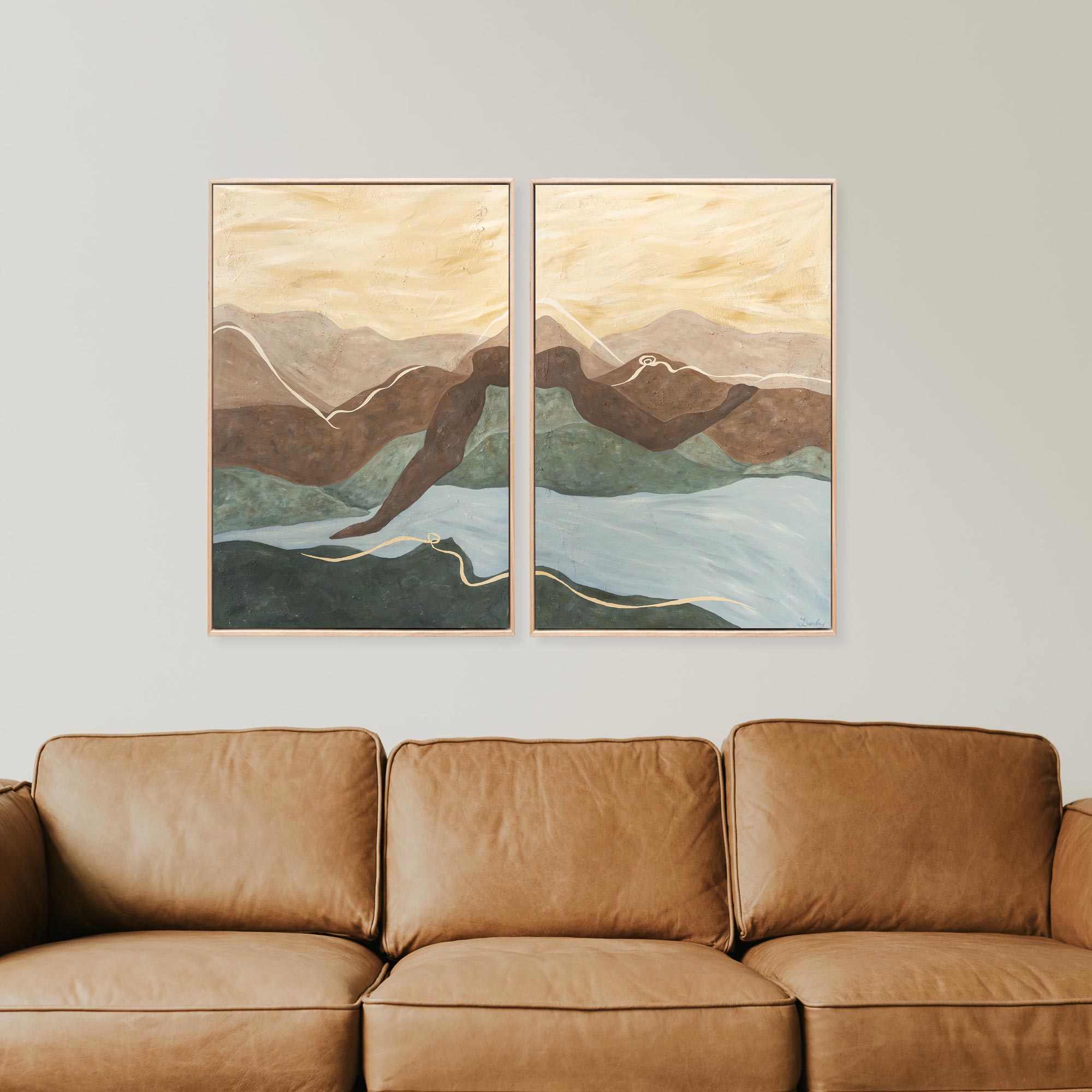 You and Me - Diptych / Original Painting