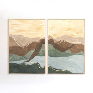 You and Me - Diptych / Original Painting
